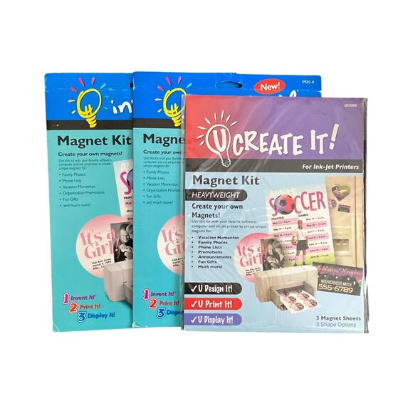 VTG U Create It UCIM09 & Invent It 09212-0 Heavy Weight Sealed Magnet Kit Person - Picture 1 of 16